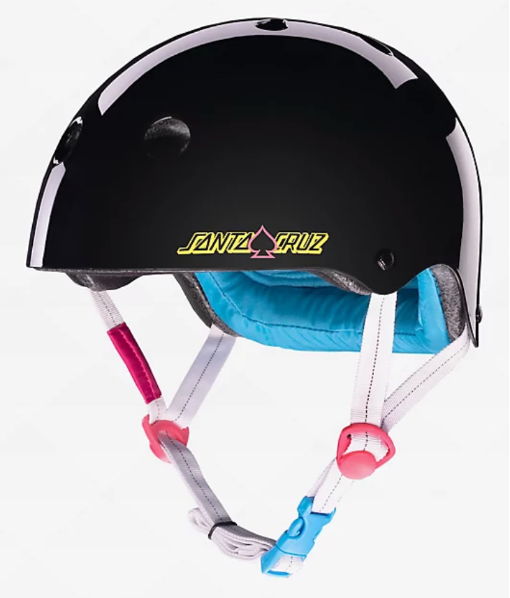 PROTEC LOW PRO HELMET, SANTA CRUZ SIGNATURE EDITION, BLACK GLOSS