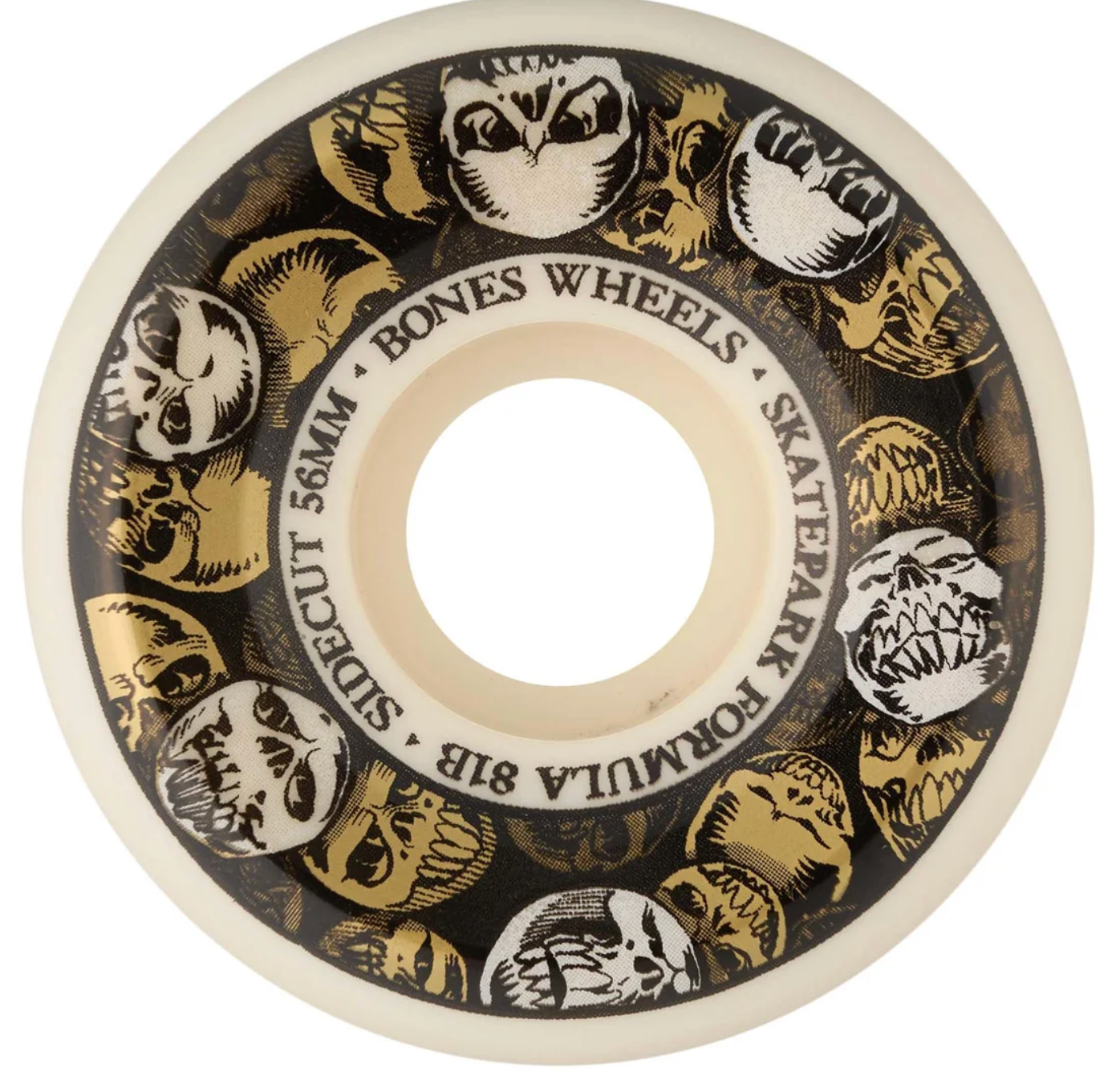BONES SKATEPARK FORMULA MULTISKULL P5 SIDECUTS 60MM 81B