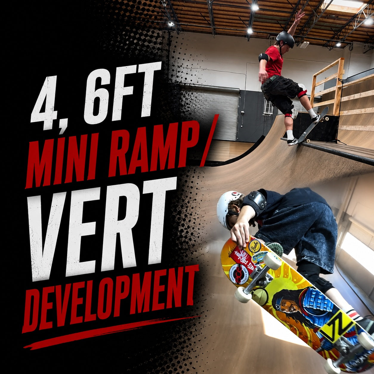 SK8: 4/6FT MINI RAMP & VERT DEVELOPMENT - TERM 1 (Mon 17 Aug - Thurs 8 Oct)