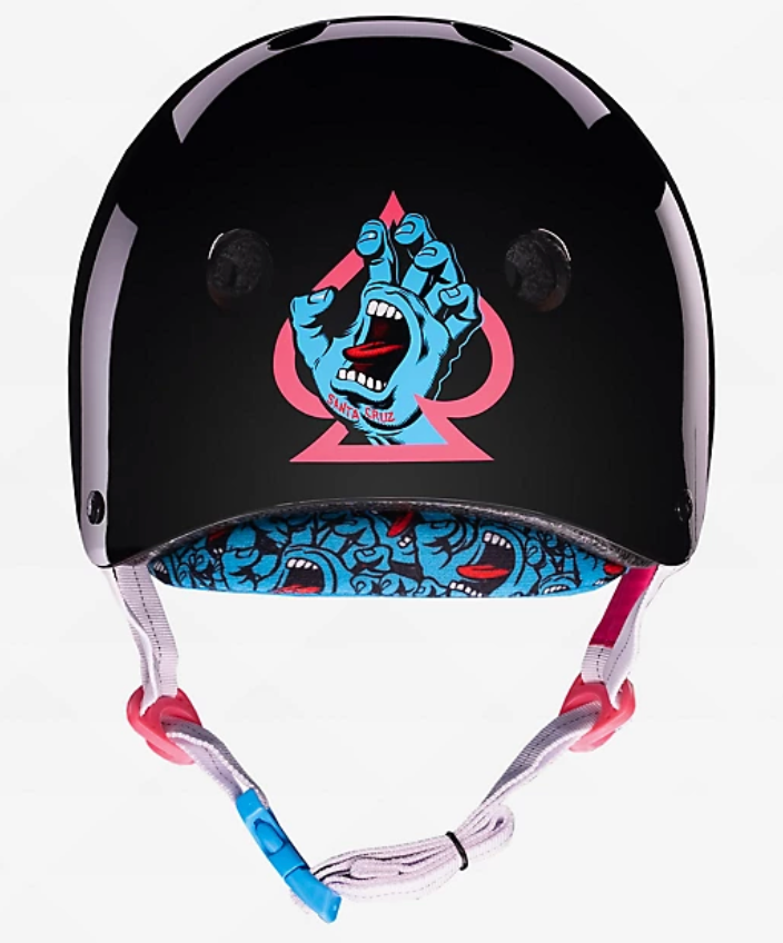PROTEC LOW PRO HELMET, SANTA CRUZ SIGNATURE EDITION, BLACK GLOSS