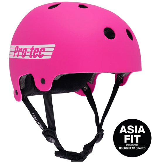 PROTEC Old School Low Pro Asia Fit Helmet Pink Matte