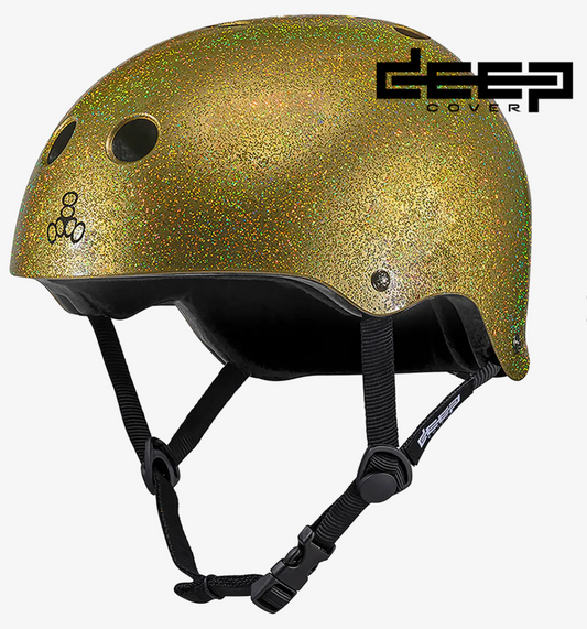 Triple Eight - DEEP COVER Helmet - (Gold Glitter)