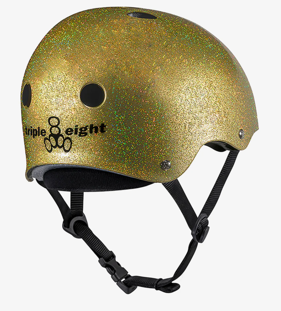 Triple Eight - DEEP COVER Helmet - (Gold Glitter)