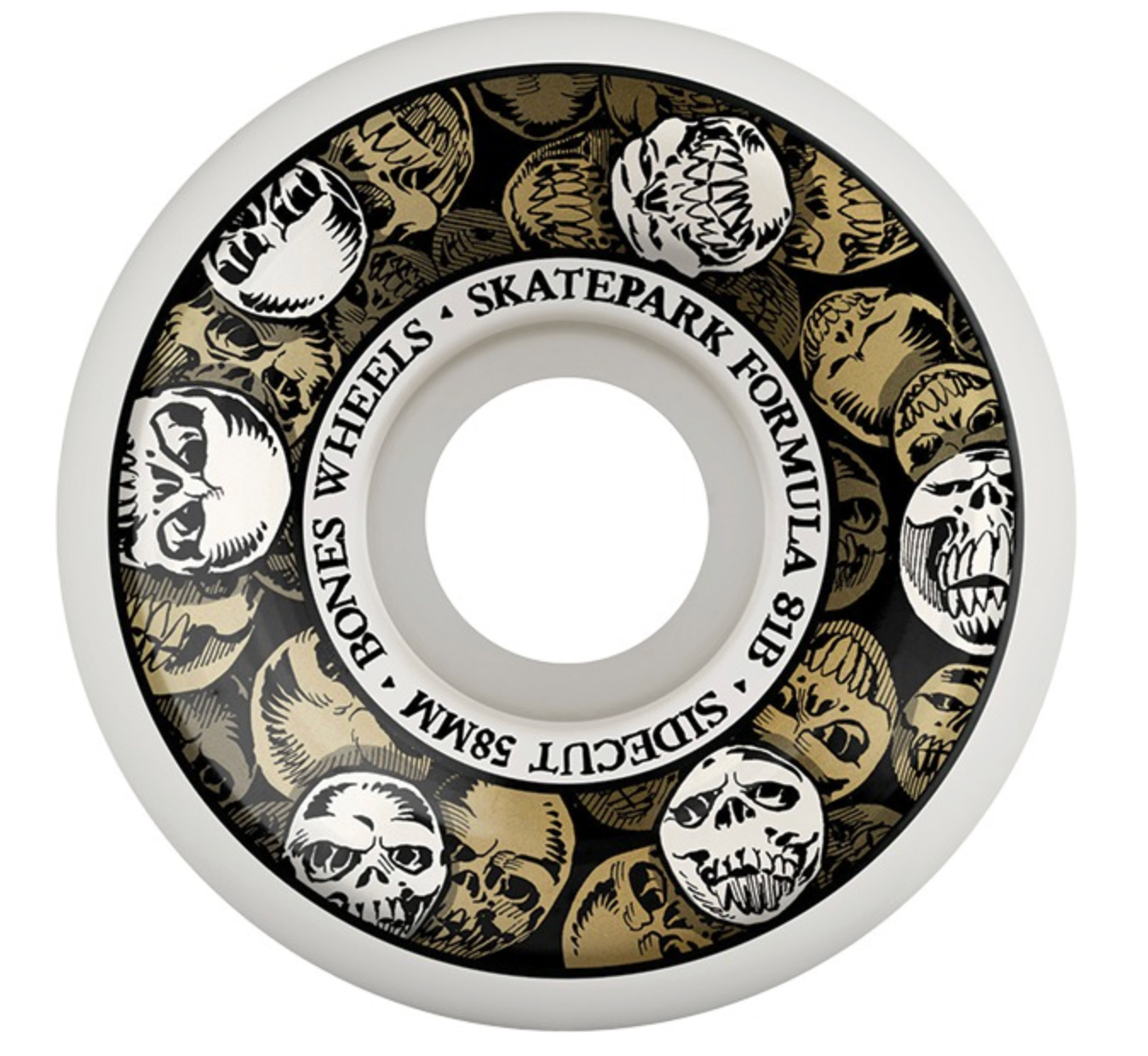 BONES SKATEPARK FORMULA MULTISKULL P5 SIDECUTS 58MM 81B