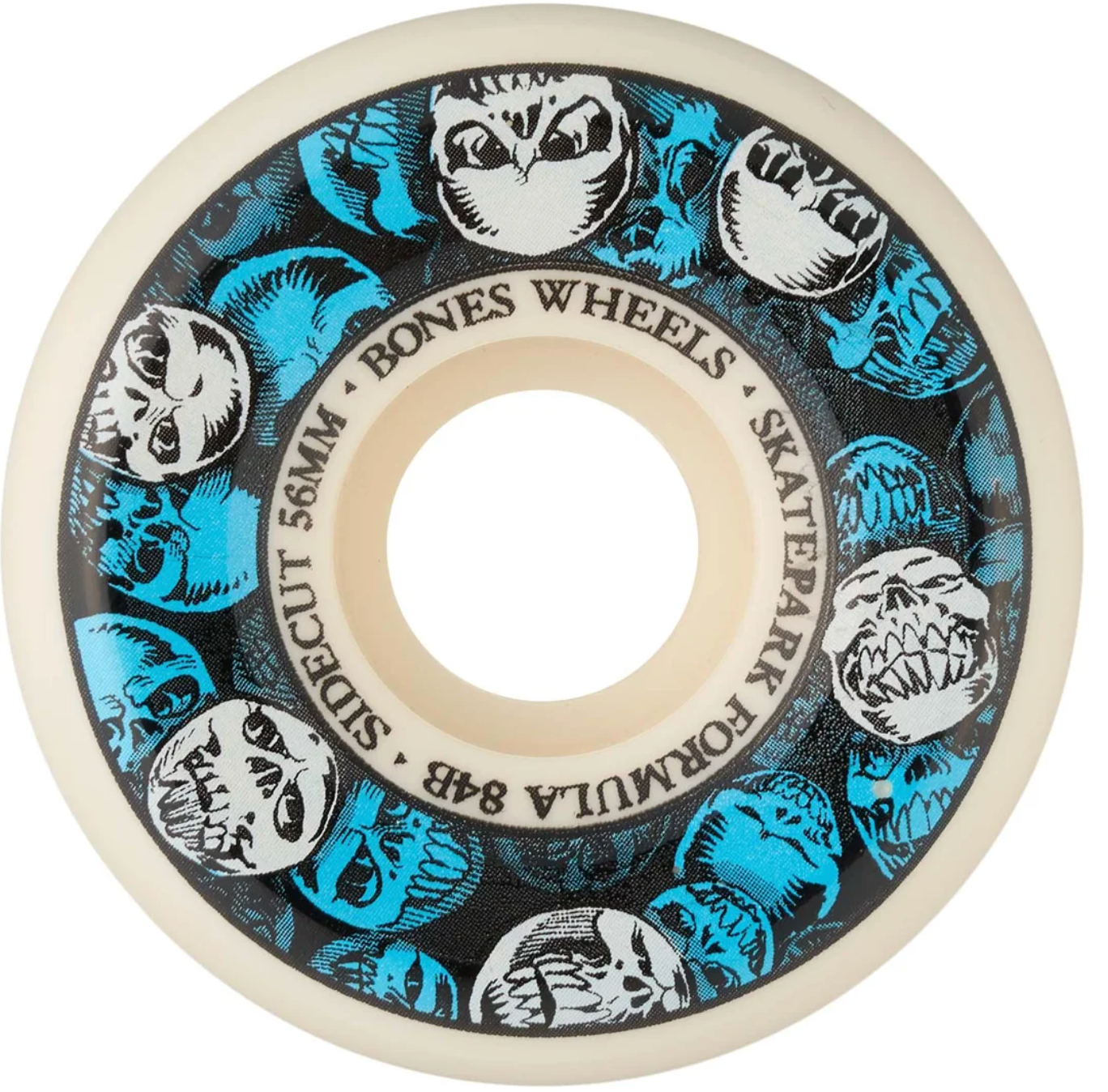 BONES SKATEPARK FORMULA MULTISKULL P5 SIDECUTS 58MM 84B