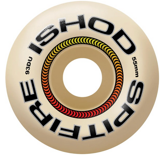 Spitfire Wheels Ishod Wair Formula Four Lock-In Classic Natural Skateboard Wheels (93a)